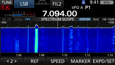 40 meter band, balun at ATU